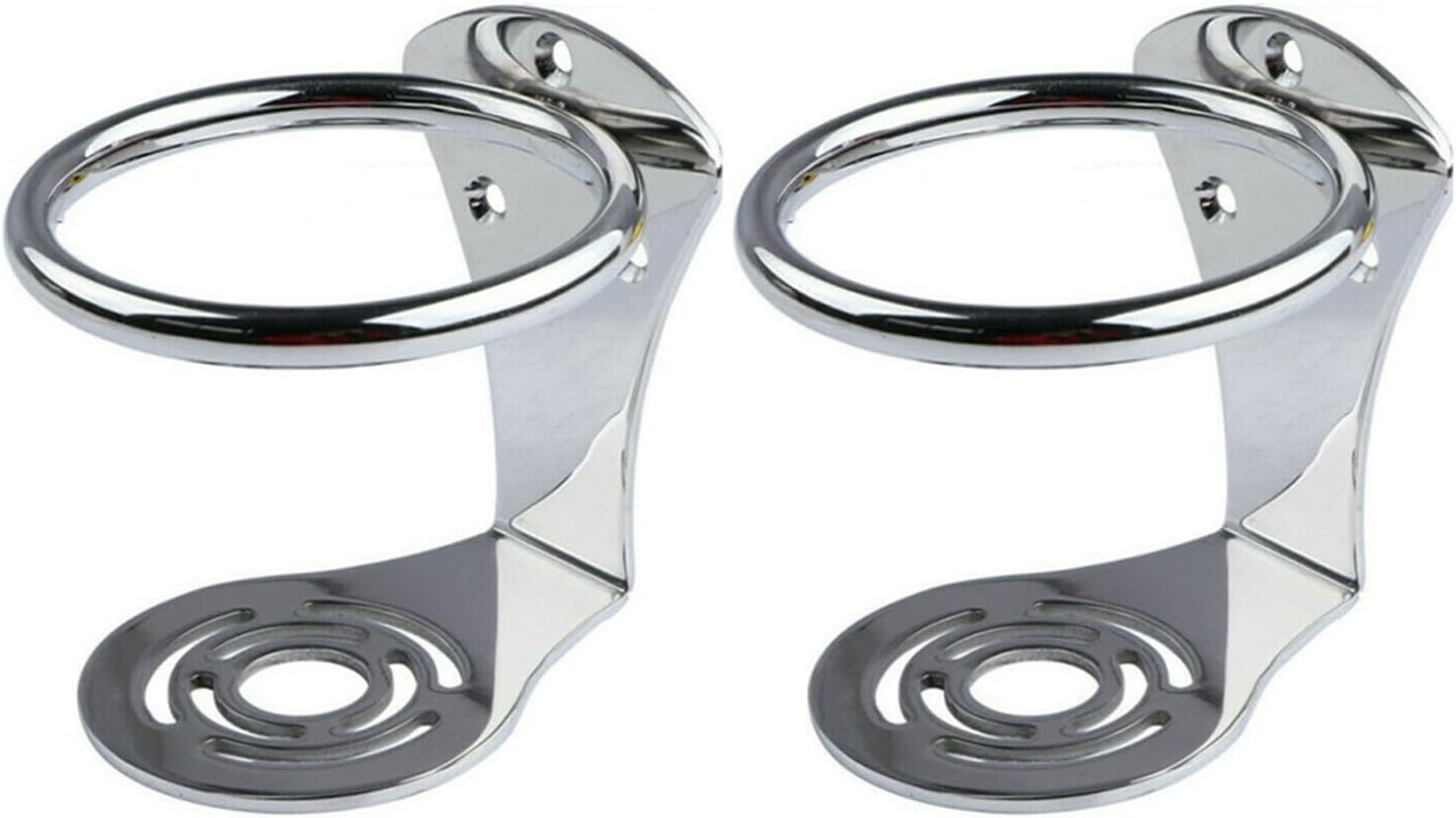 2 Pack Marine Stainless Steel Ring Drink Holder Cup Holder Boat Yacht with Screw Boat Accessories Marine