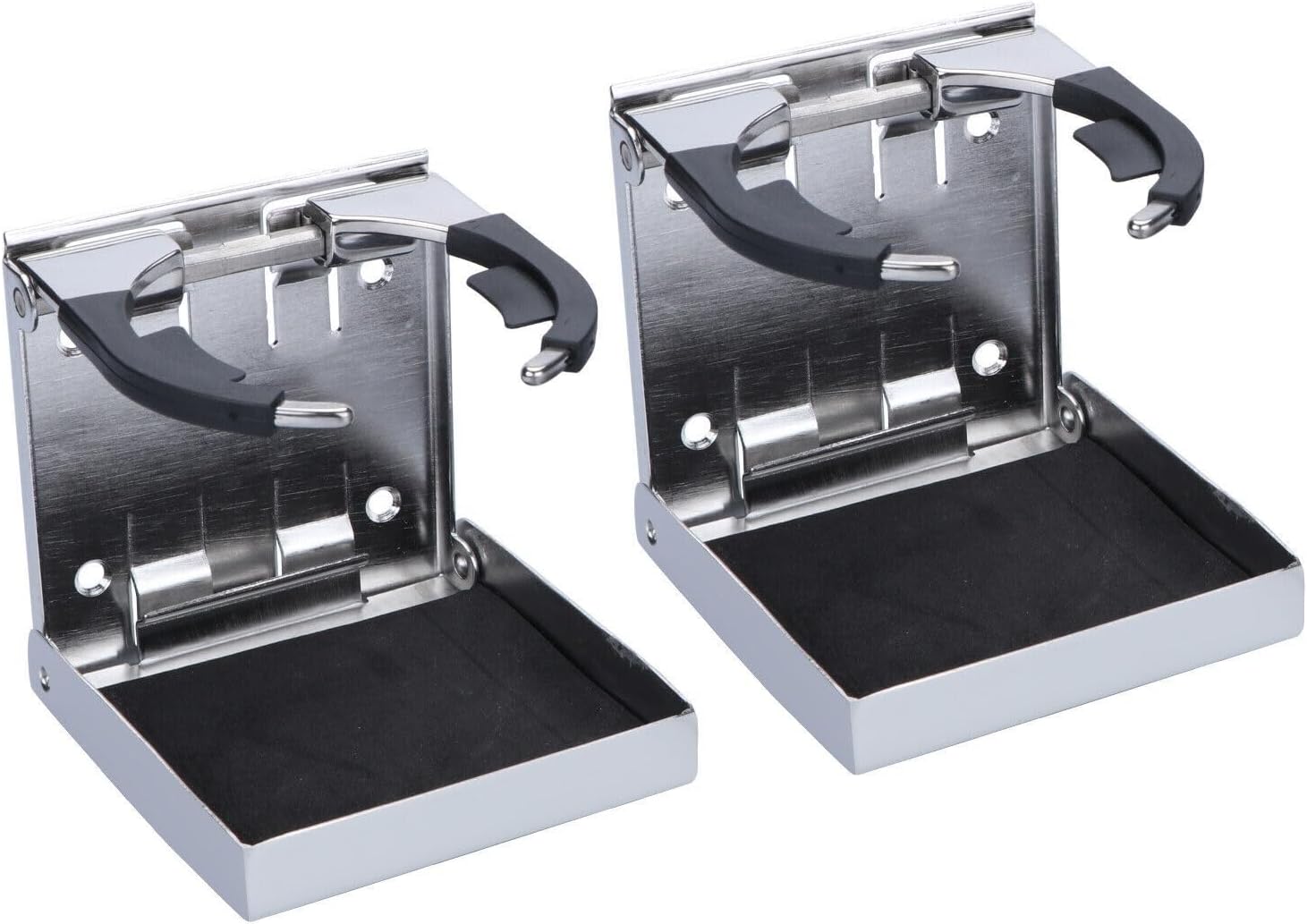 2 Piece Stainless Steel Adjustable Folding Cup Drink Holder Marine Boat Truck RV Set Boat Accessories Marine