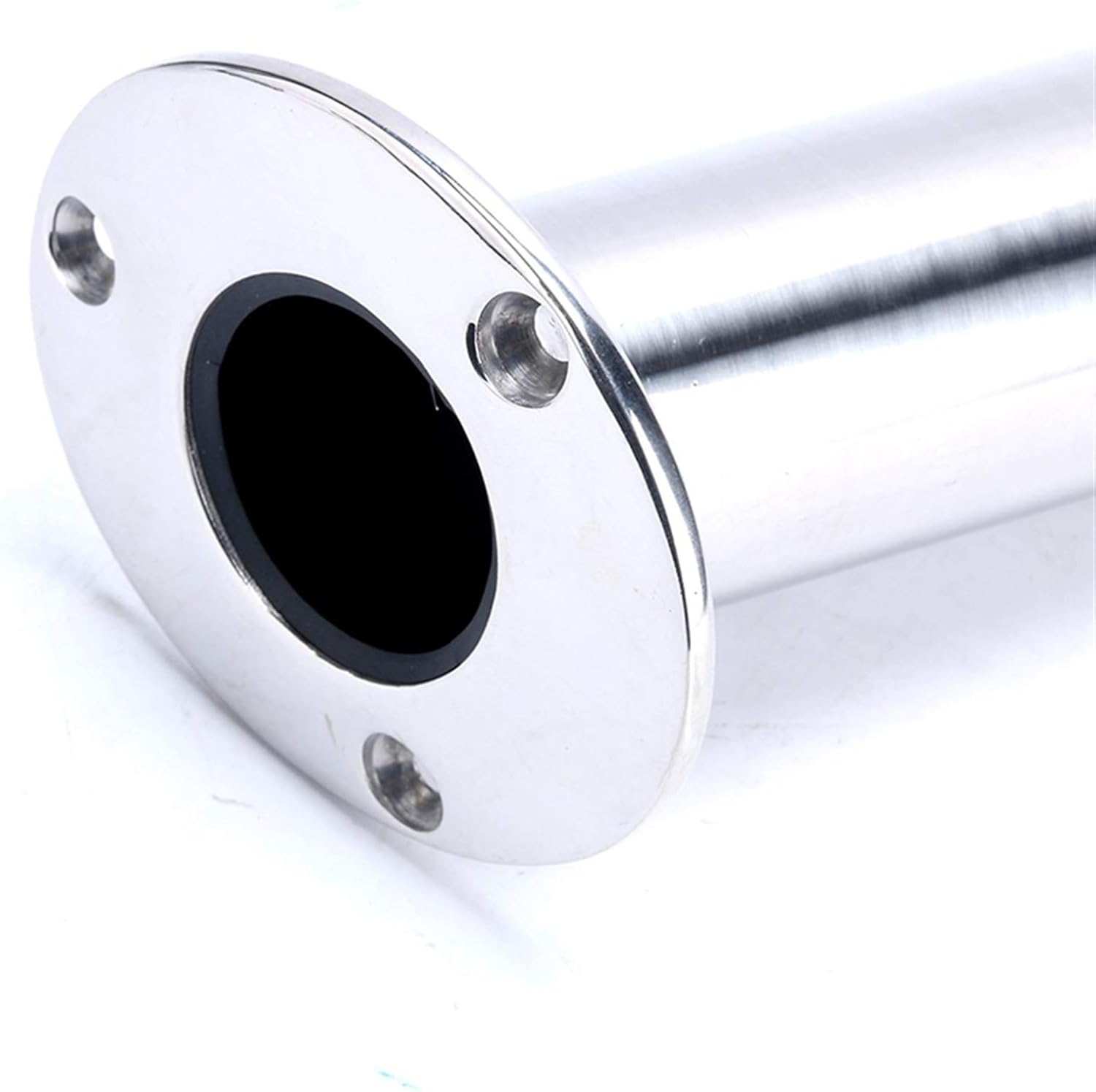 2pcs Boat Accessories Marine Stainless Steel 316 Deluxe Rod Holders with Drain, Flush Mount Fishing Rod Pole Holders, 15 Degree - Image 5