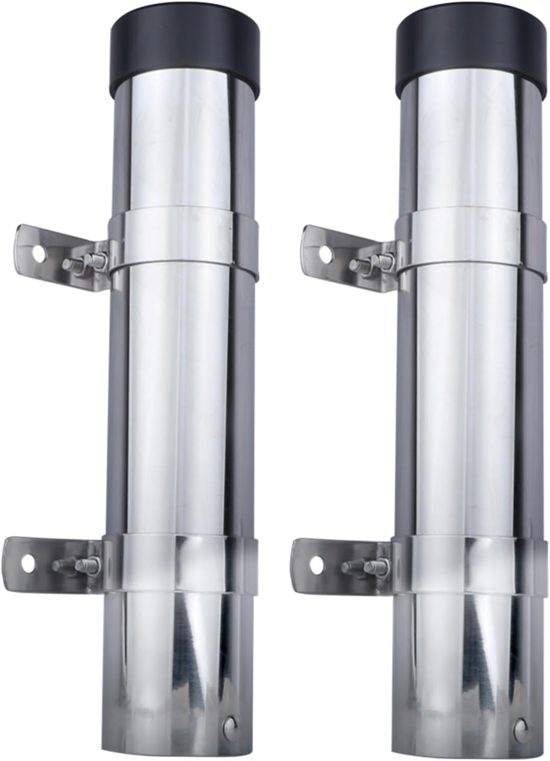 2PCS Marine Boat Yacht Accessories Rod Holder Flush Mount Fishing Marine Boat Stainless Steel Rod Tube