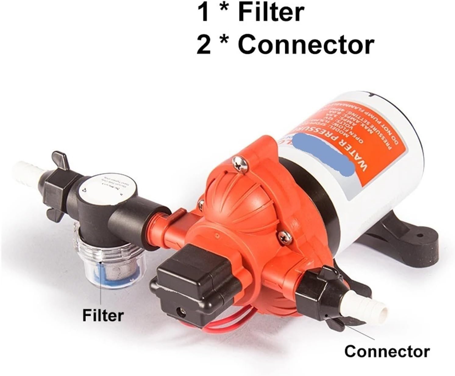 33 Series Diaphragm Pump 3.0GPM 45PSI Automatic Water Supply System 24V Self-priming Pump Suitable for Marine RV Accessories Shower Toilet - Image 4