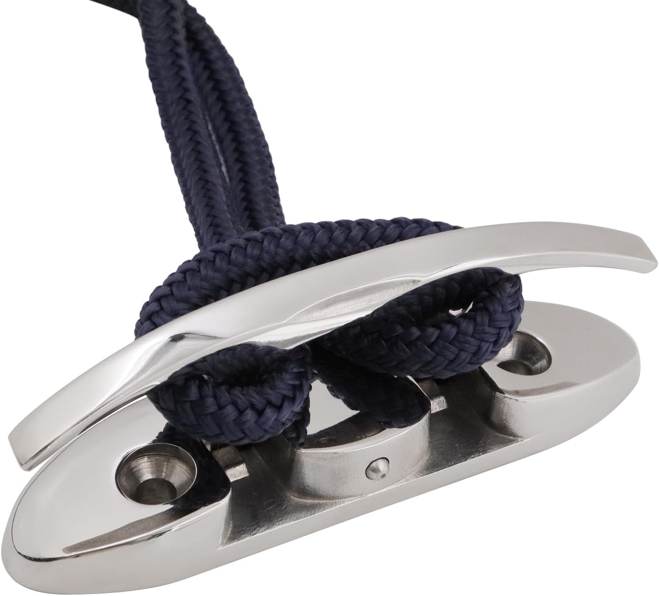 AMHSNIJI Marine Accessories Boat Folding Down Dock Cleat, 316 Stainless Steel, Flush Mount, Rope, Flip Up Cleat 4 Pcs, 4.7 ", 6" - Image 3