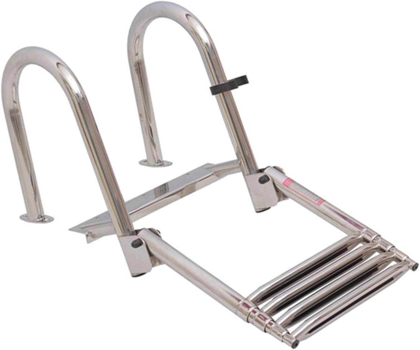 Boat Accessories Marine 4 Step Telescoping Boat Ladder Stainless Steel Inboard Rail Dock Siwmming Ladder - Image 5