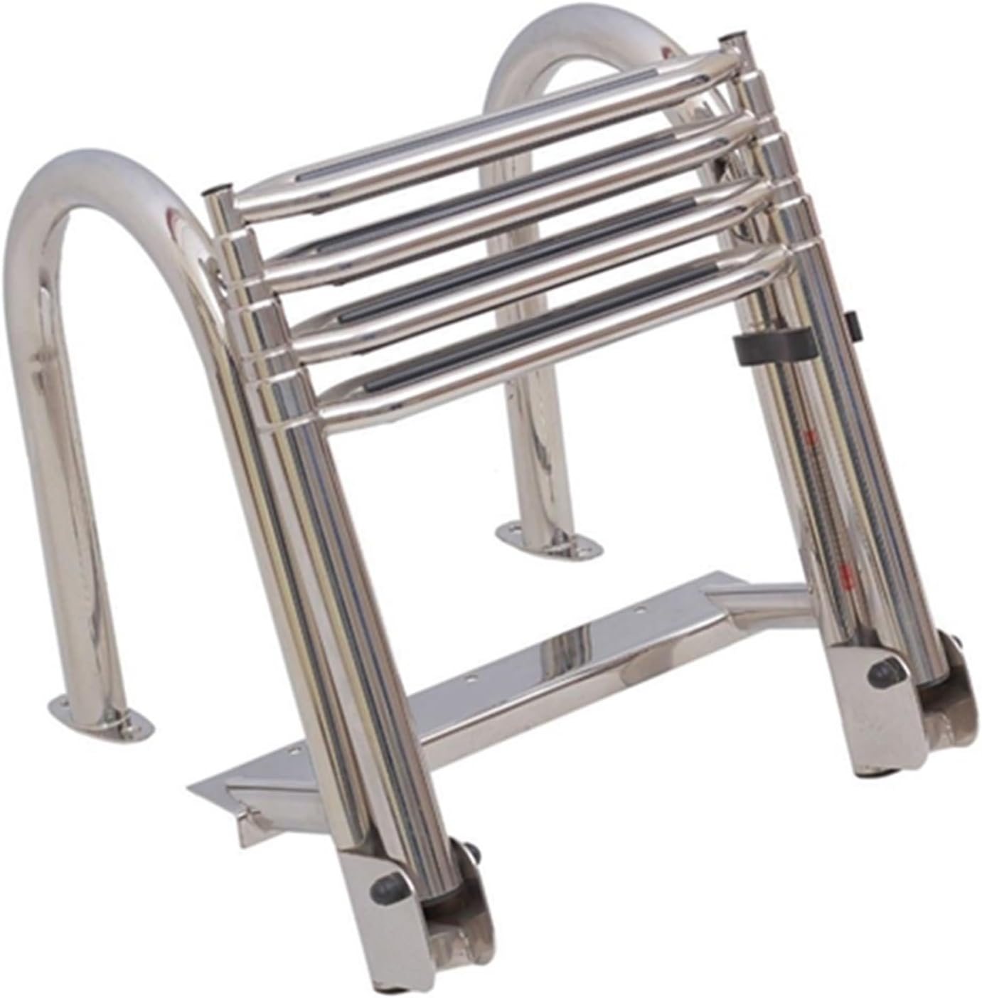 Boat Accessories Marine 4 Step Telescoping Boat Ladder Stainless Steel Inboard Rail Dock Siwmming Ladder - Image 4