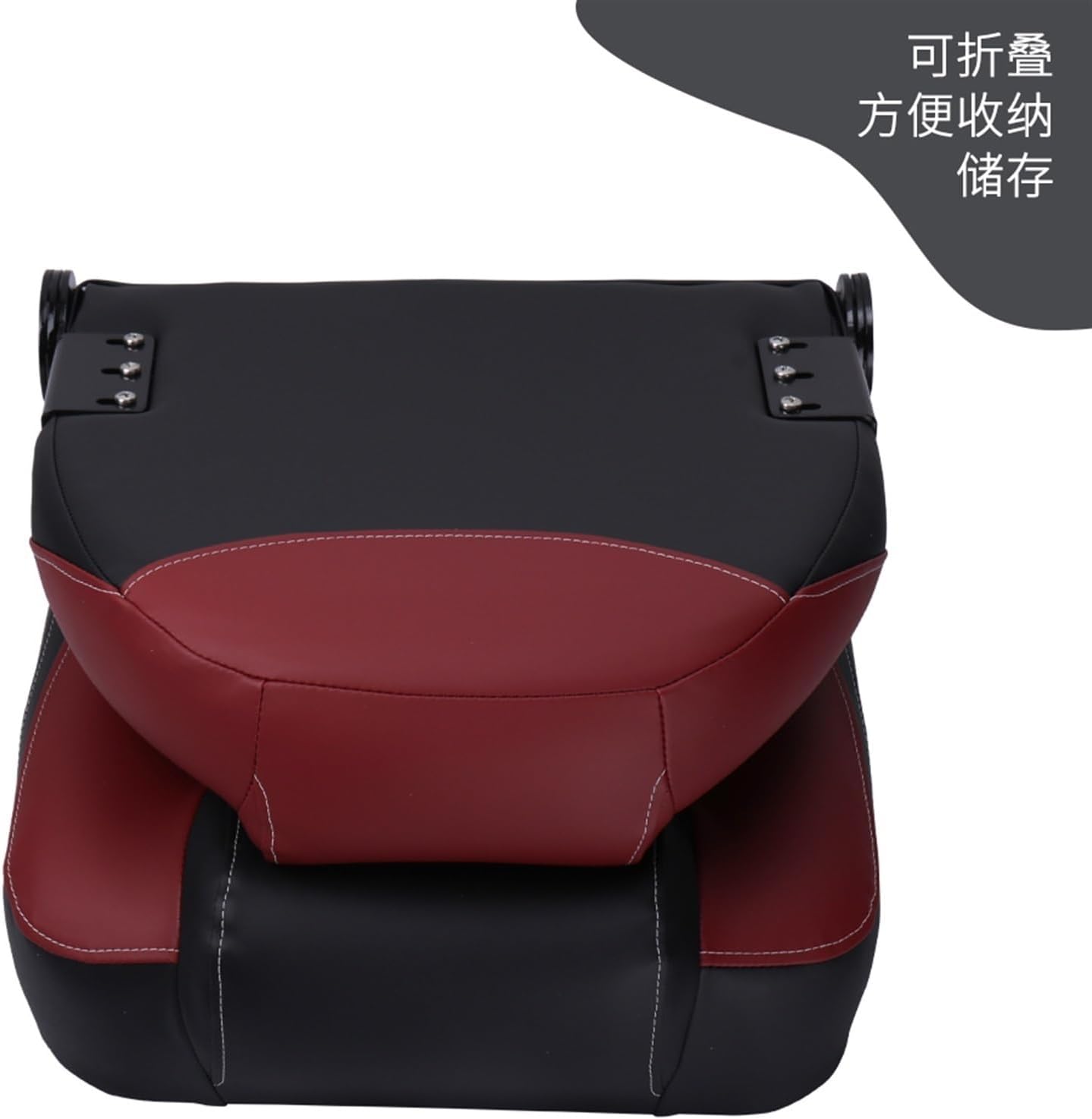 Boat Accessories Marine Folding Chair, Speedboat, Red and Black Boat seat, Outdoor Fishing, Outdoor Sailor, Swivel Folding Seat - Image 6