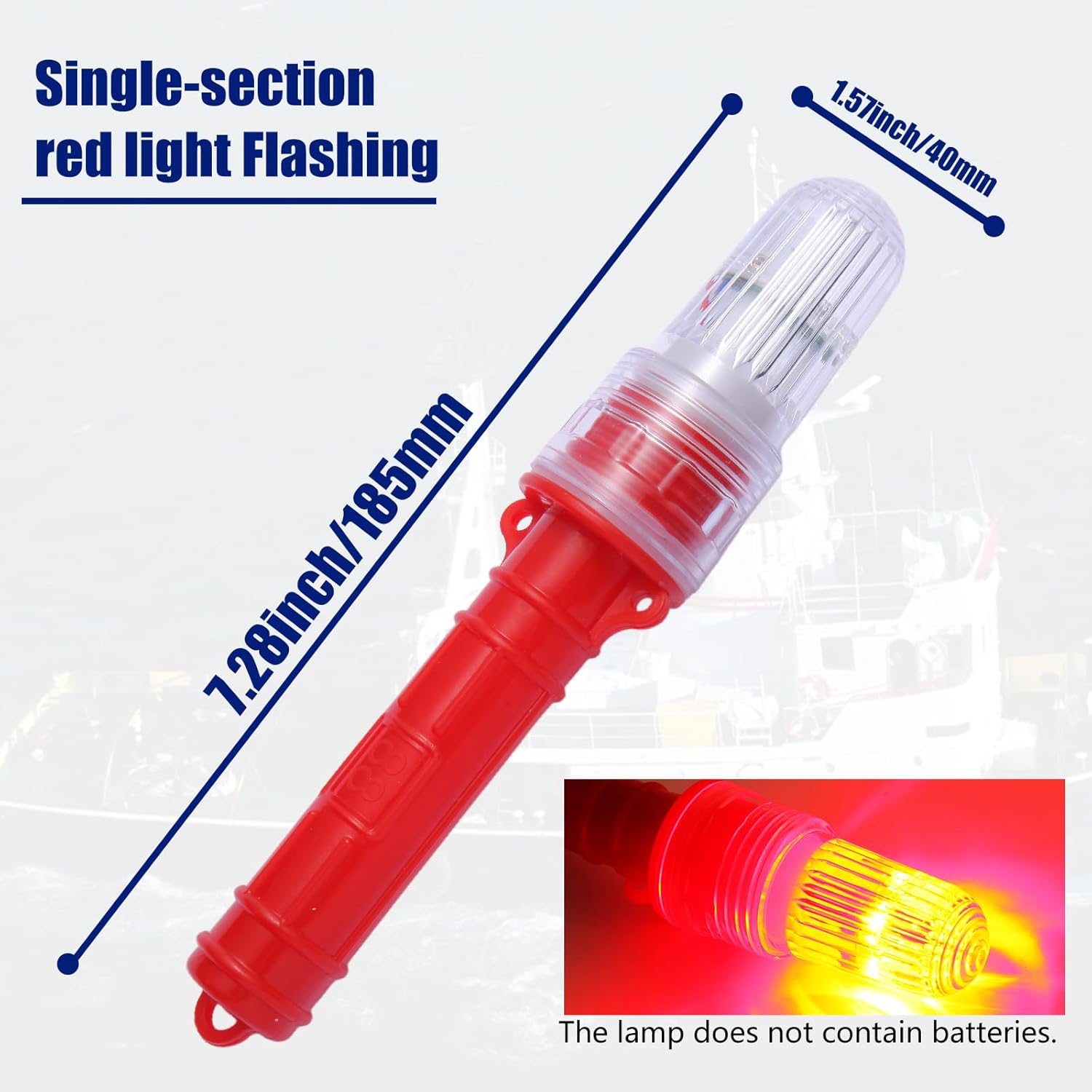 Boat Flares (3-Pack) - US Coast Guard Approved Marine Emergency Flares, Waterproof & Visible up to 10 Miles, Day/Night Use for Boating, Fishing Nets, Life Rafts & Buoys - Red Aerial & Handheld Signals - Image 3