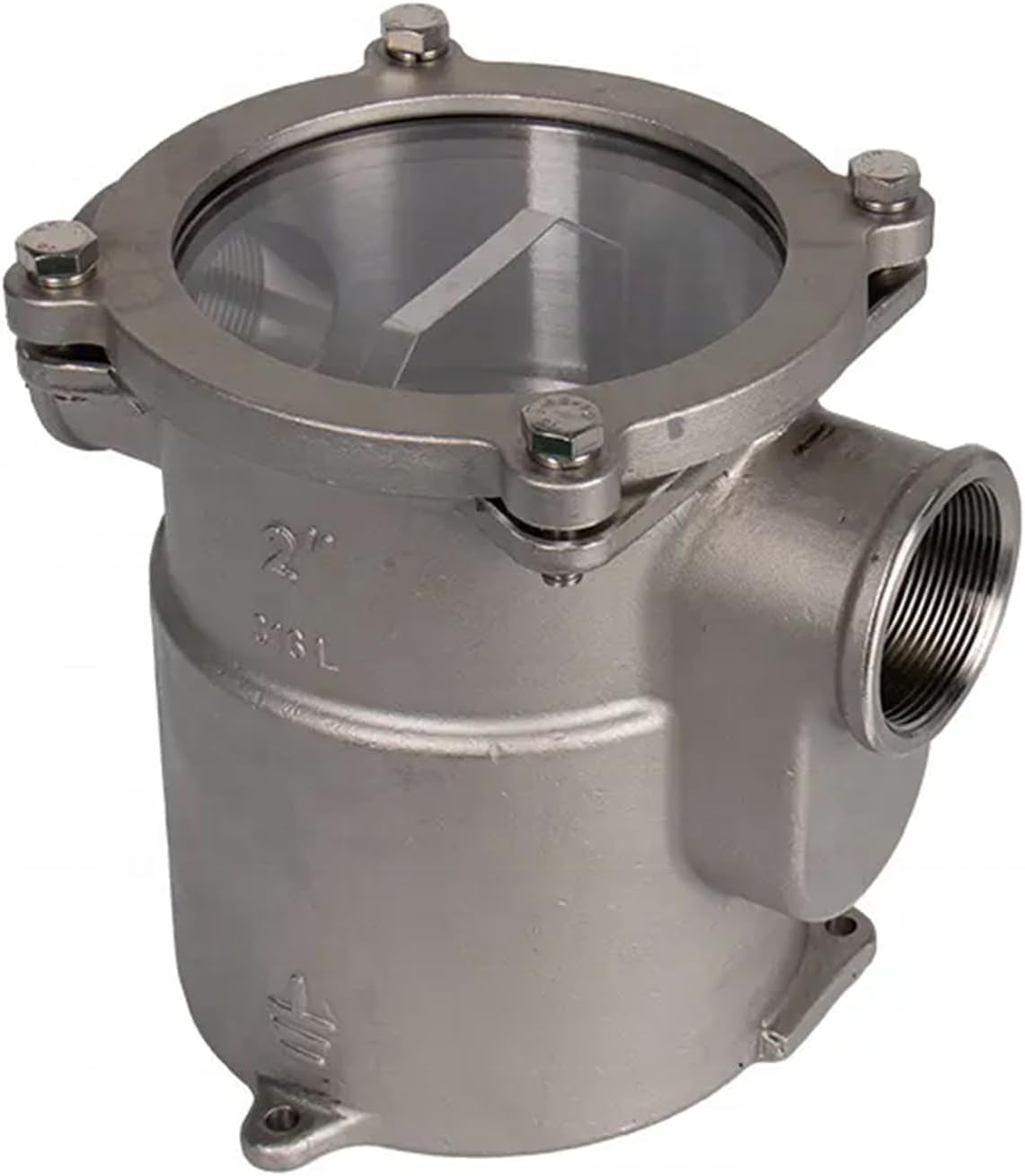 FOTN 2 inch 316 Stainless Steel Seawater Filter Marine,2” Seawater Strainer Marine Hardware Water Strainer for Boat Yacht Ship Hardware Accessories, silver - Image 6