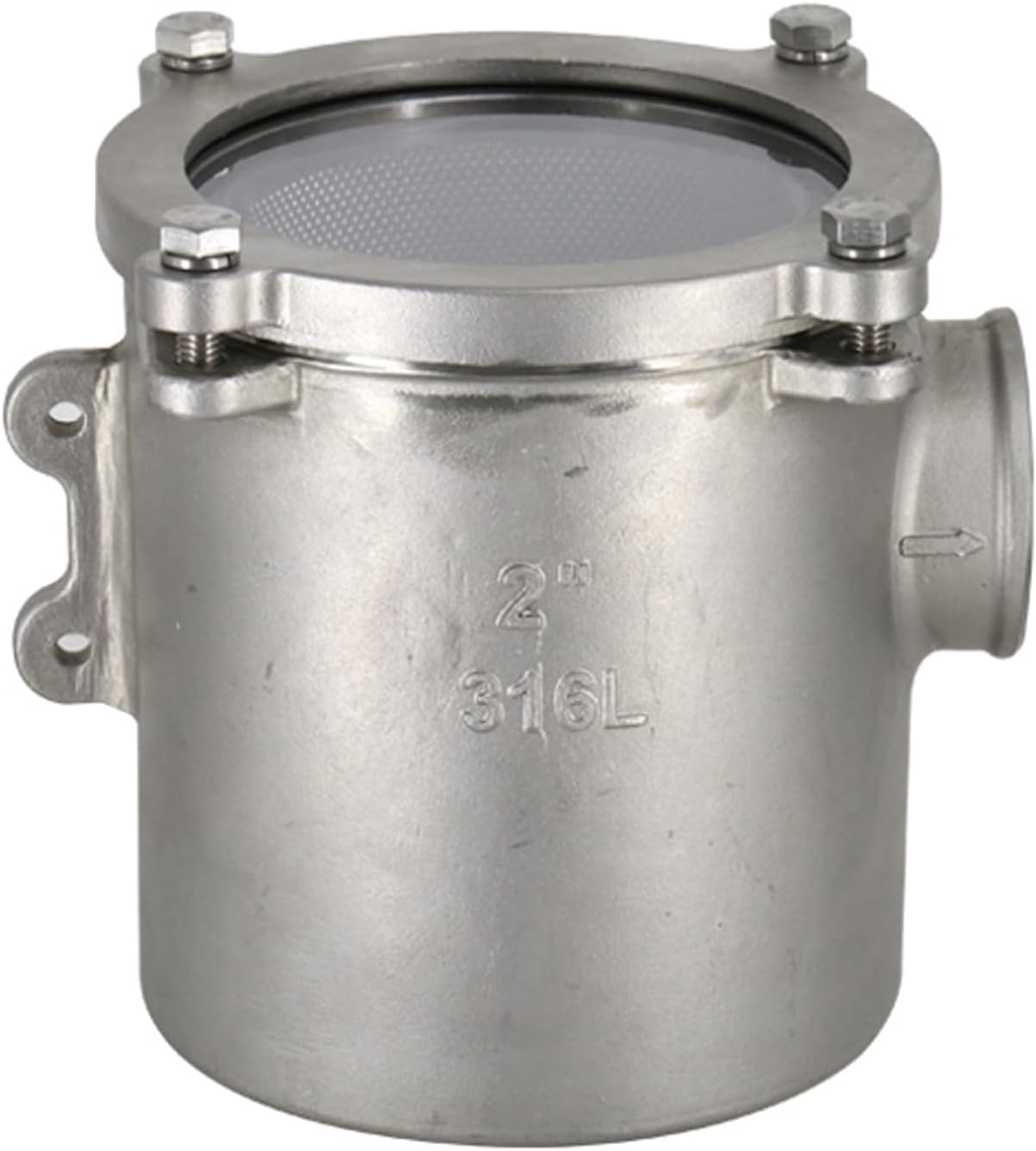 FOTN Marine Seawater Strainer,316 Stainless Steel Sea Water Strainer Seawater Filter for Boat Yacht Ship Hardware Accessories, Silver - Image 9