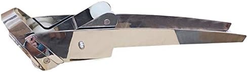 ISURE MARINE AISI 316 Stainless Steel Hinged Self-Launching Bow Anchor Roller Boat Anchor Bracket with pivoting Dual-Roller 35'' for Marine Yacht Docking Accessories - Image 3