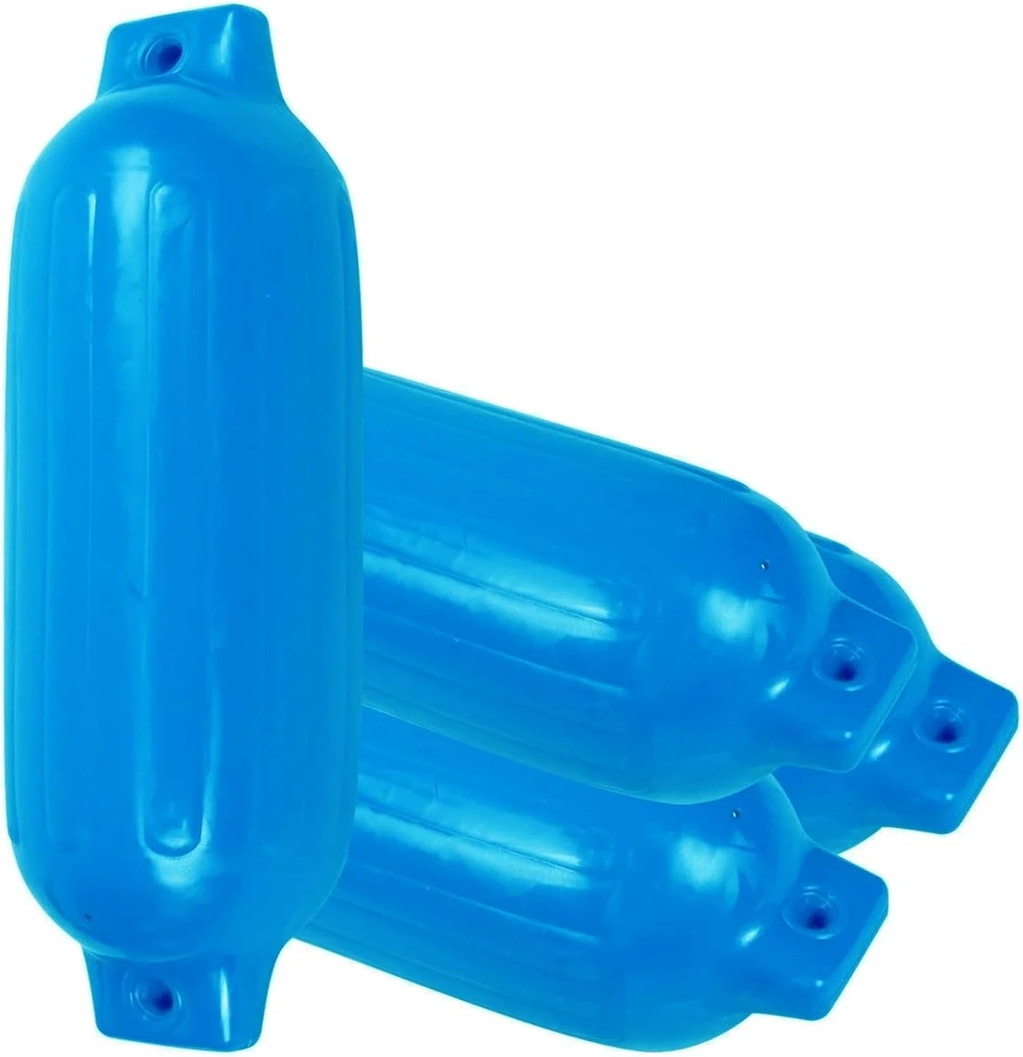 Marine Accessories Inflatable Marine Vinyl Boat fenders Bumpers Kit 6.5" X 23" Blue 4 PCS - Image 2