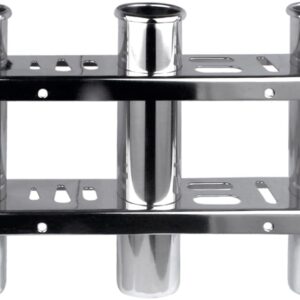 Marine Boat Yacht Accessories Stainless Steel 3 Tube Fishing Rod Storage Holder Rack & Boat Organiser