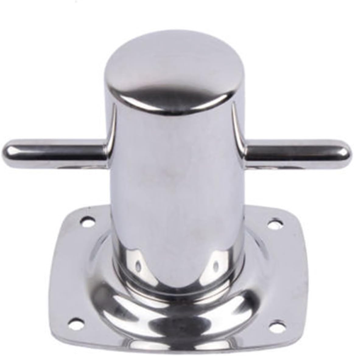 Marine Hardware Boat Accessories 316 Stainless Steel 6" Single Cross Bollard with Baseplate Mooring Cleat Marine - Image 3