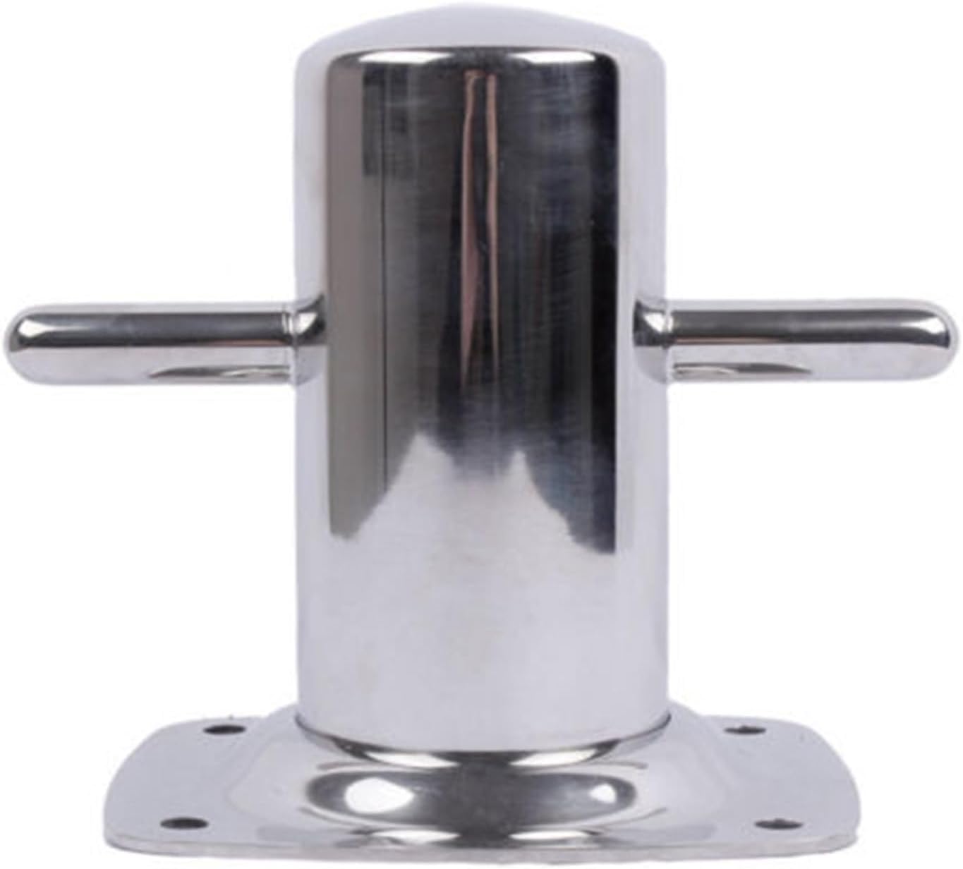 Marine Hardware Boat Accessories 316 Stainless Steel 6" Single Cross Bollard with Baseplate Mooring Cleat Marine