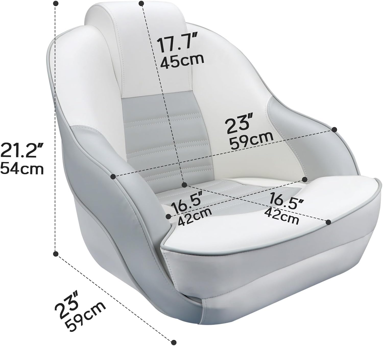 Marine hardware Marine accessories Boat Seat Boat Fishing Pro Casting Deck Seat Boat Bike Butt Chair - Image 2