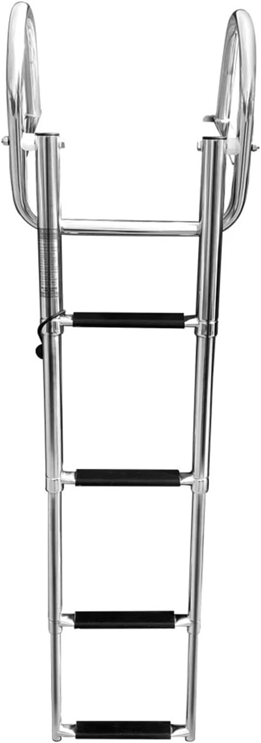 Marine Hardware Stainless Steel Boat Boarding Telescoping Ladder, Sliding Folding, Swimming Launching Ladder, Boat Accessories, 4 Step - Image 5