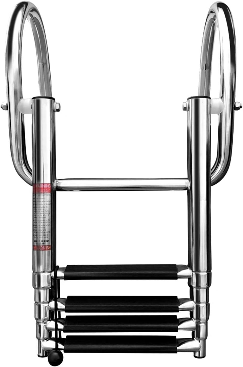 Marine Hardware Stainless Steel Boat Boarding Telescoping Ladder, Sliding Folding, Swimming Launching Ladder, Boat Accessories, 4 Step
