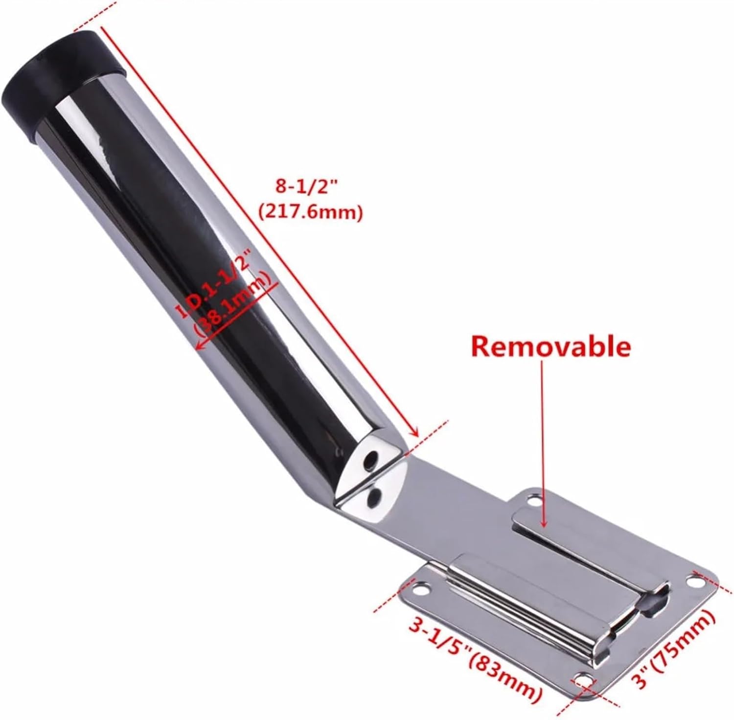 Marine Yachting Yacht 304 Stainless Steel Fishing Rod Holder Marine Boat Removable with Mount Breackt Accessories - Image 2