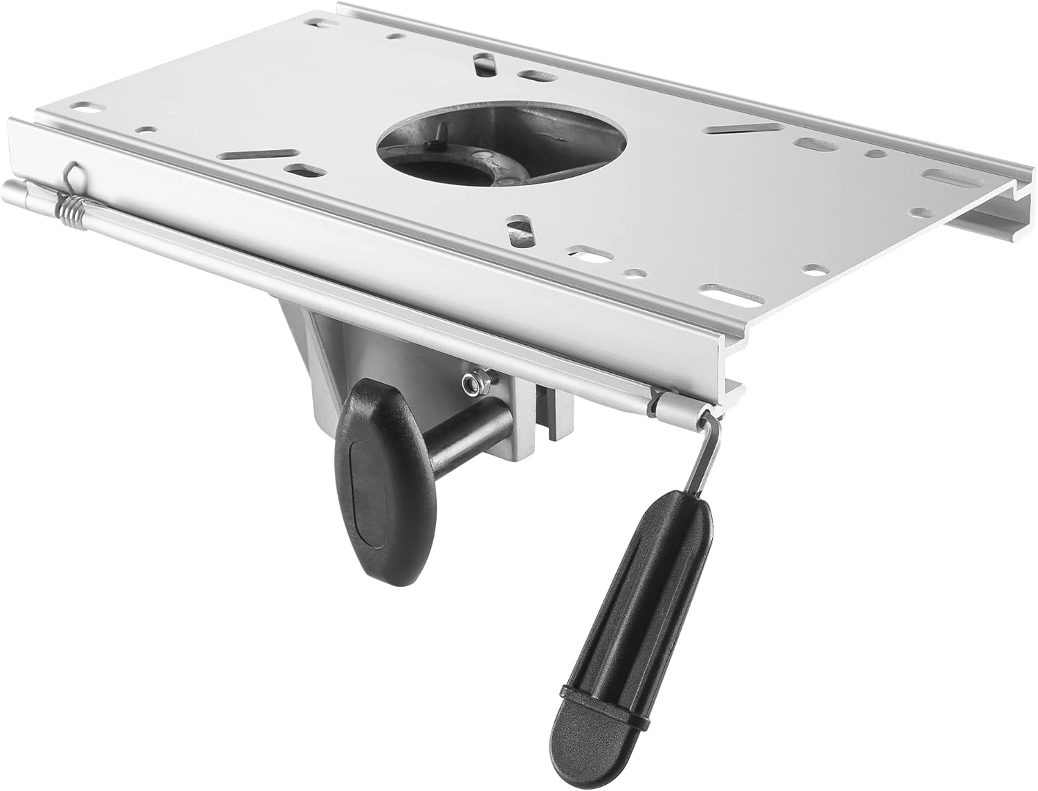 ONHI Adjustable Aluminum Boat Seat Pedestal 13-19 Inch Height, Locking Design, Silver Polished, for Fishing Boats and Marine Vessels - Image 8