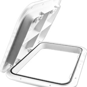 Quaingfair Boat Accessories ABS Deck Access Hatch Cover for Marine Boat Yacht RV Watertight Anti-UV Non-Skid Inspection 240X358MM