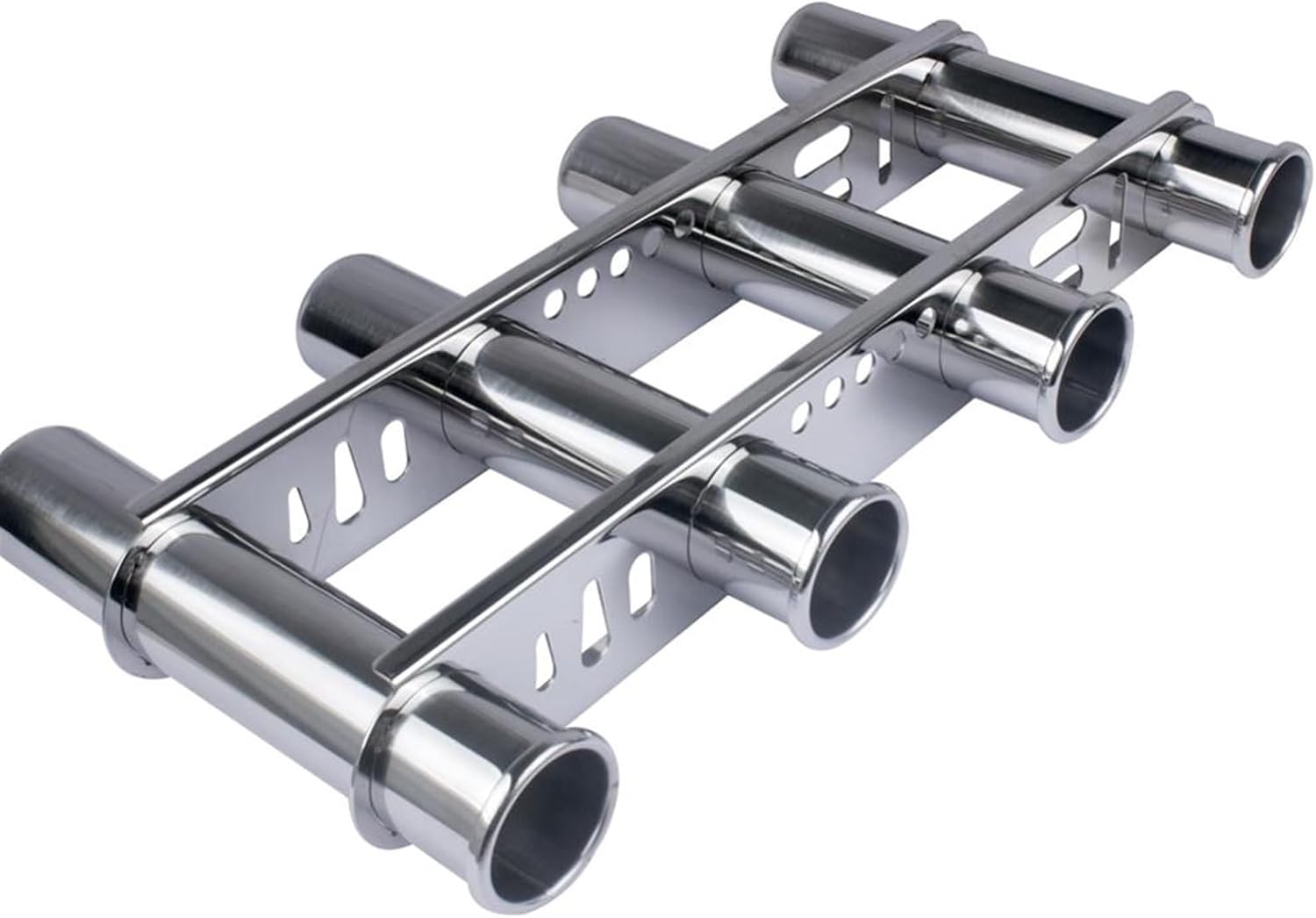 Quaingfair Boat Accessories Marine Stainless Steel 4 Tube Fishing Rod Storage Holder Rack & Boat Organiser - Image 4