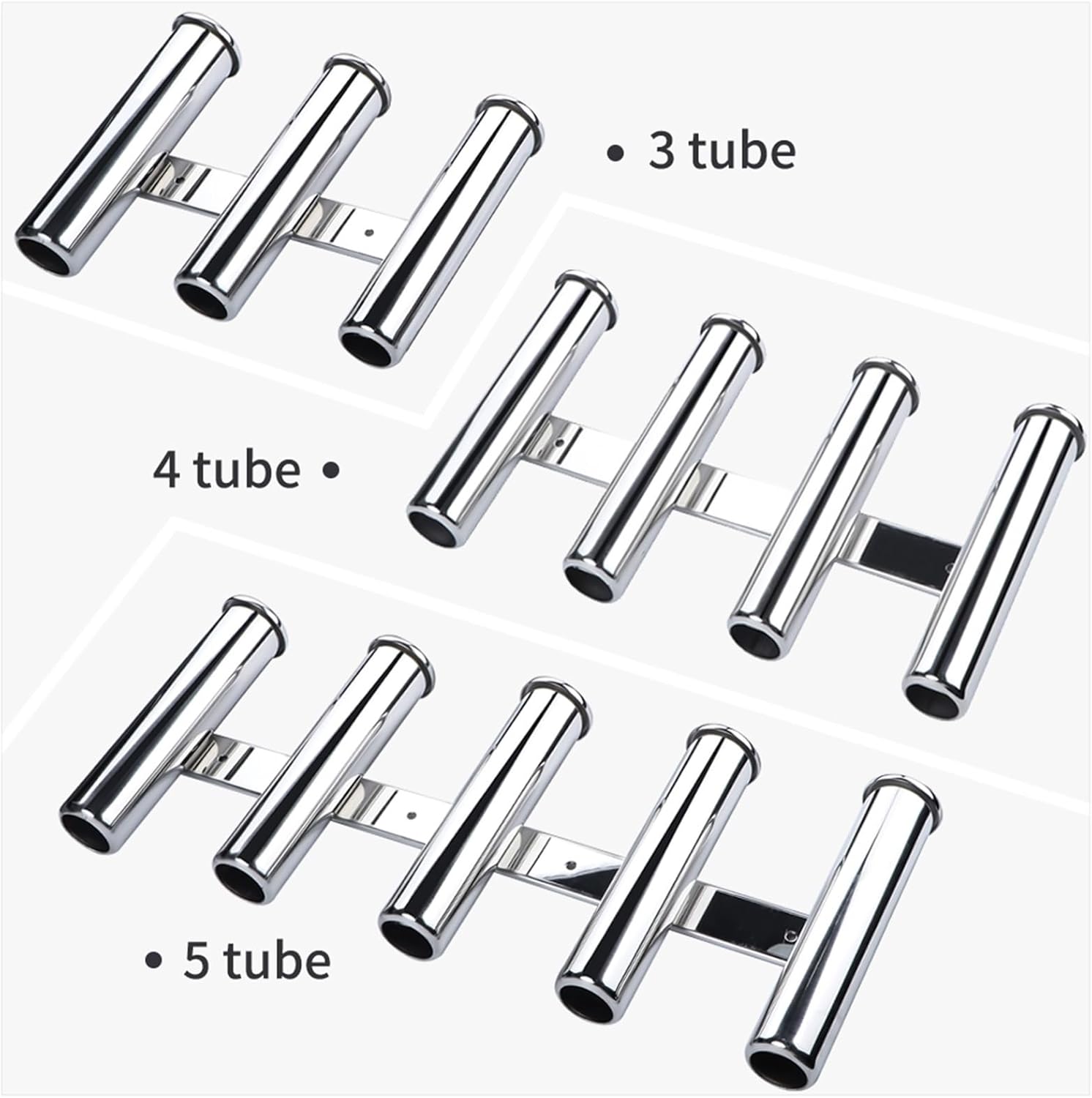 Quaingfair Boat Accessories Outboard Motor Boat Stainless Steel Fishing Rod Holder Rack Marine Fishing Pod Accessories - Image 2