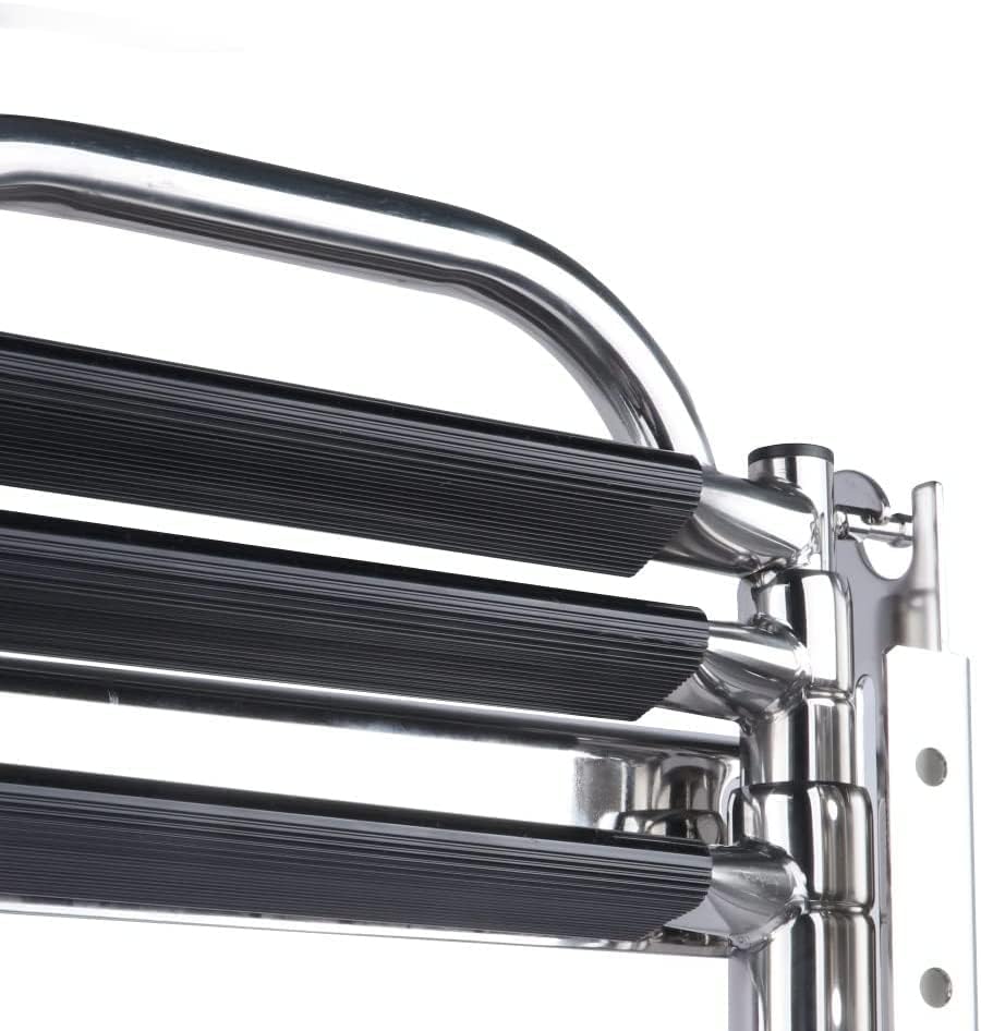 Stainless Steel Boat Ladder 4 Step Under Platform Telescoping Marine Pontoon Ladder Boarding Ladder with Handle Boat Accessories for Marine Boat Yacht Camper RV - Image 3