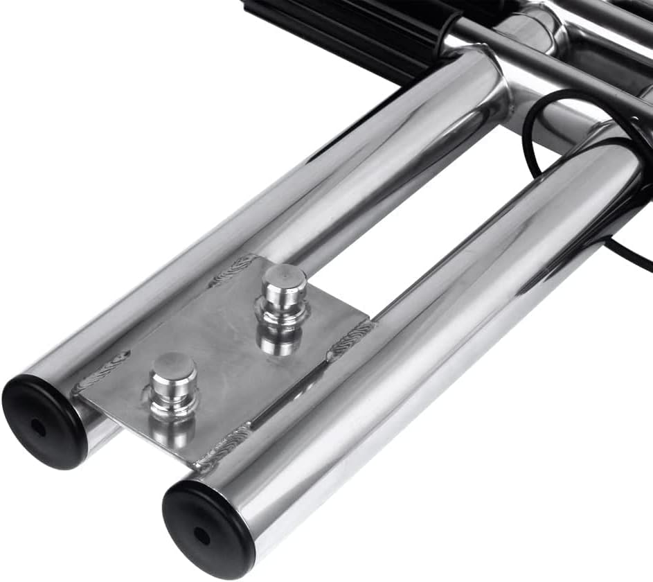 Stainless Steel Boat Ladder Vertical Telescoping 4 Steps Ladder Transom Mounting Dive Ladder Marine Dock Ladder Boat Accessories for Boat Yacht Swimming Pool - Image 4