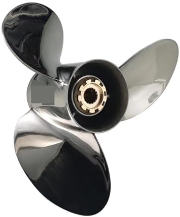 Stainless Steel Boat Propeller for Outboard Engines 60-130 HP, Durable & High Performance, for Your Boat, Marine Grade Propeller Accessory