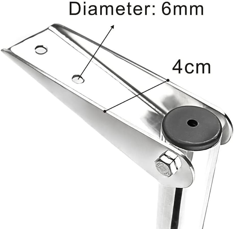 Stainless Steel Marine Boat Ladder, Folding Telescoping Swim Deck Ladder, Extendable Step Boat Accessories for Boat & Yacht, Supports 1190lbs - Image 3