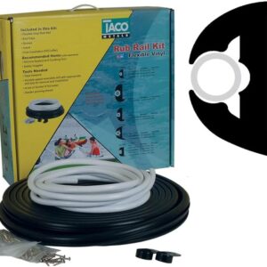 Taco V11-3426BBK70-2 Marine Rub Rail Kit Flex 1-? H x 1-? W x 70L - Black Marine RV Boating Accessories