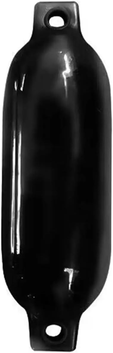 UNKOMN Marine Accessories 2 PCS 15.8inch Twin Eyes Boat fenders Bumpers with Ribbed Boat Fenders for Docking White,White&Blue and Black