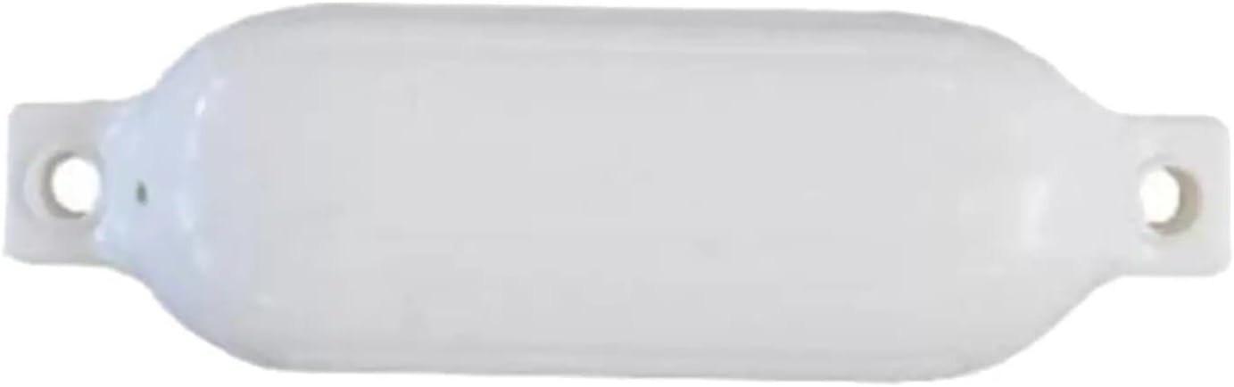 UNKOMN Marine Accessories 2 PCS 15.8inch Twin Eyes Boat fenders Bumpers with Ribbed Boat Fenders for Docking White,White&Blue and Black - Image 8