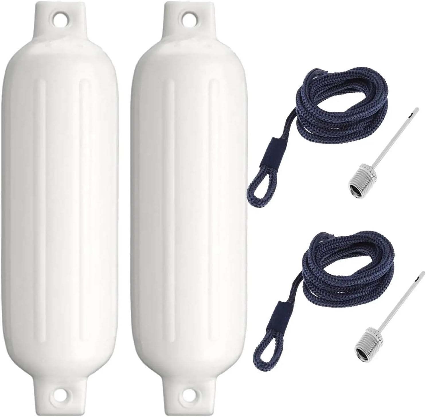 UNKOMN Marine Accessories 2PCS Boat Bumper Fenders with Inflatable Marine Bumper Marine Docking for Boat Dock Yacht Dock Row Boats Sailboats 4.33inch X 15.75inch - Image 9