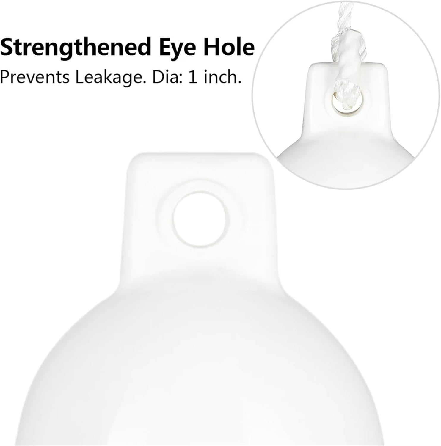 UNKOMN Marine Accessories 4 pcs 8.5" x 27" \/ 210mmx680 mm (g3) Black Boat Inflatable Bumpe Boat fenders Bumper Dock Shield Protection - Image 5