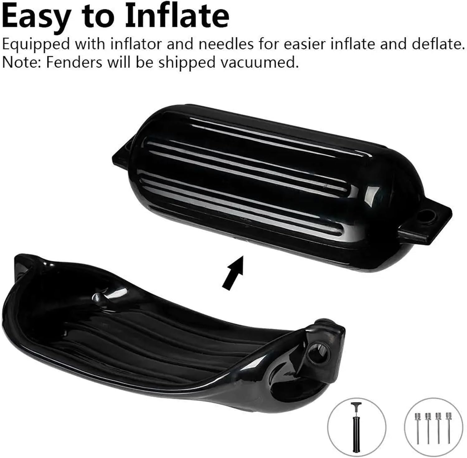 UNKOMN Marine Accessories 4 pcs 8.5" x 27" \/ 210mmx680mm(g3) Boat fenders Bumper - Image 3