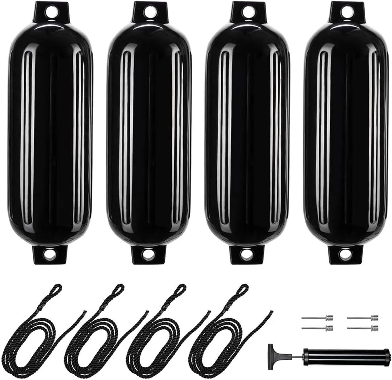 UNKOMN Marine Accessories 4 pcs 8.5" x 27" \/ 210mmx680mm(g3) Boat fenders Bumper Dock Shield Protection Boat Inflatable Bumper Marine fenders - Image 8