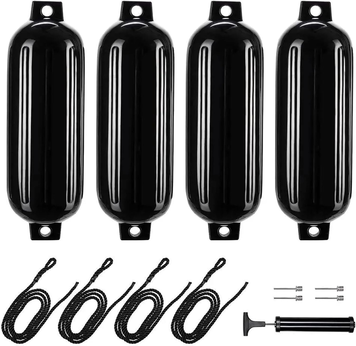 UNKOMN Marine Accessories 4 pcs 8.5" x 27" \/ 210mmx680mm(g3) Boat fenders Bumper Dock Shield Protection Boat Inflatable Bumper Marine fenders - Image 2