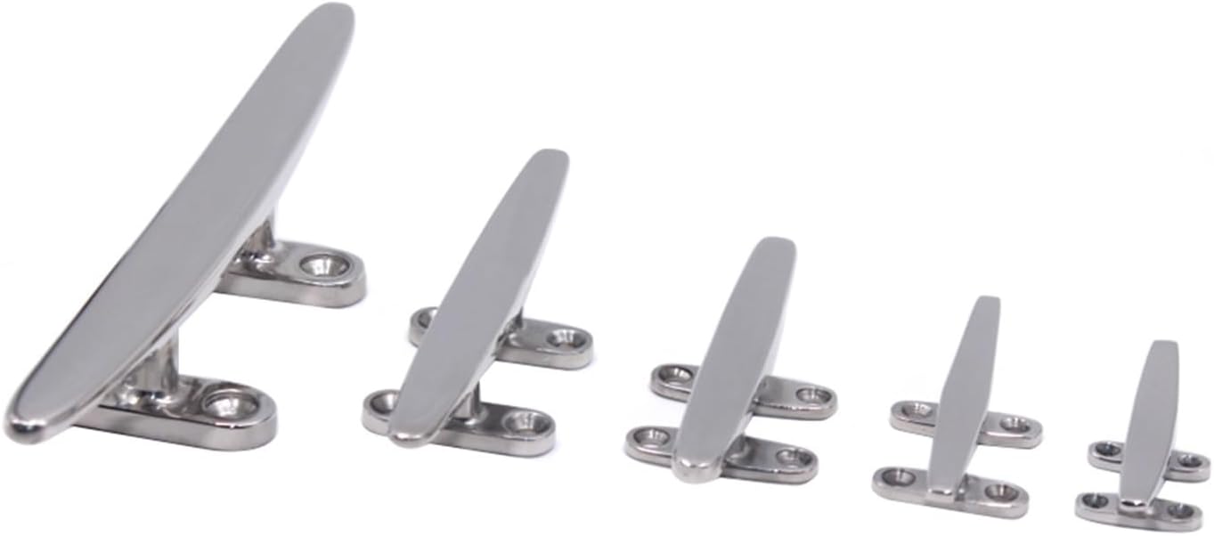 UNKOMN Marine Hardware 2PC 316 Stainless Steel Marine Grade Boat Mooring Accessories Marine Boat Deck Dock Rope Cleat Boat Cleat - Image 5