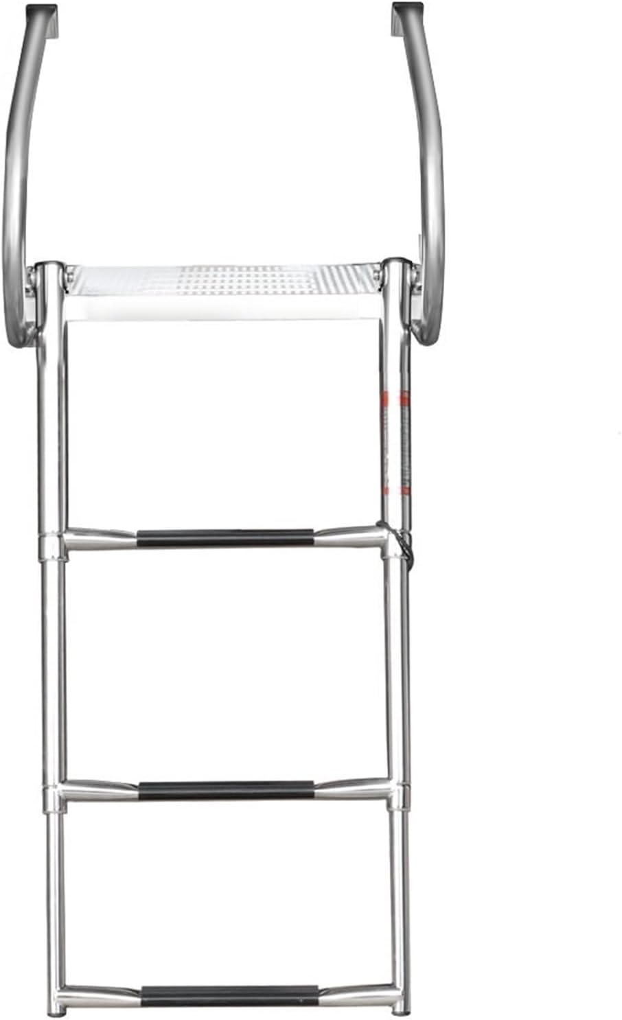 Windzerdong Boat Accessories Marine S.S Boarding Stainless Steel Polished Ladder with ABS Swim Platform Dual Handrails(3 Step) - Image 3