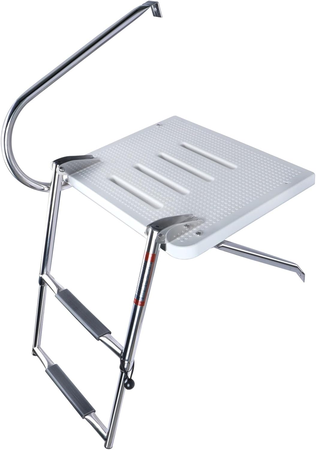 Windzerdong Boat Accessories Marine S.S Boarding Stainless Steel Polished Ladder with ABS Swim Platform Dual Handrails(3 Step) - Image 7