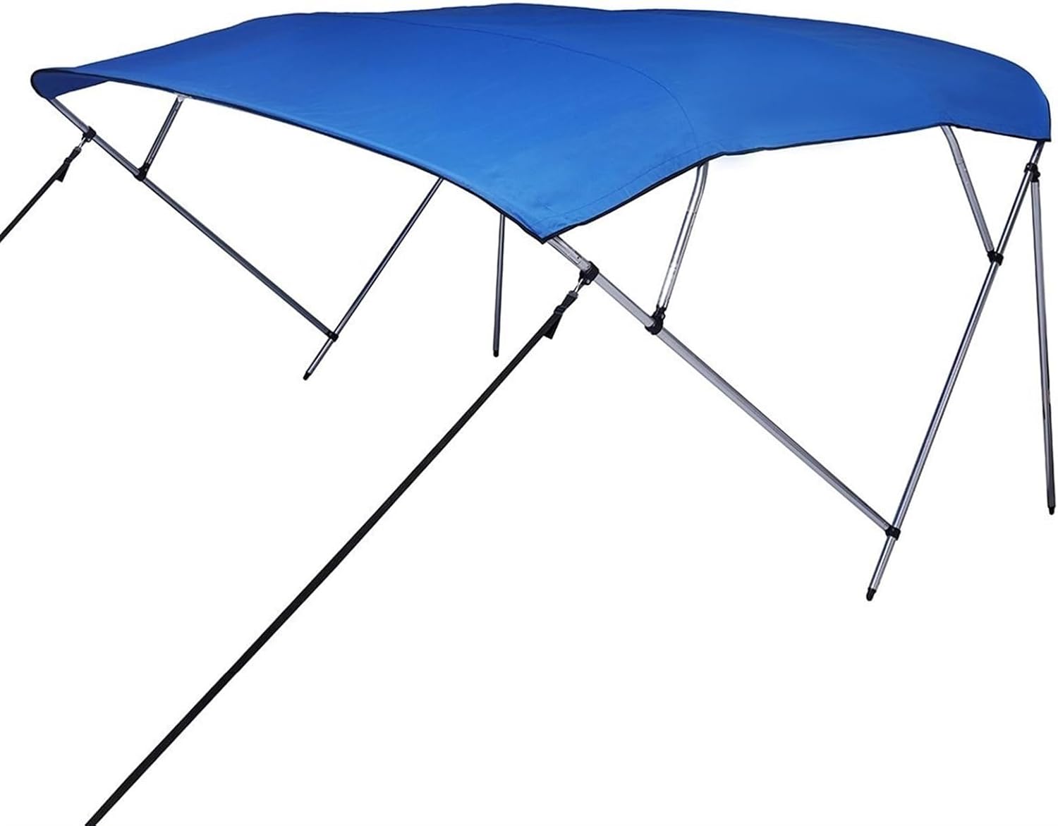 Wingxaoyy Marine Accessories 4 Bow Biminii Top Replacement Canvas Cover Boot Cover with Frame 600D Waterproof Boat Cover for V-Hull\/Jon\/Center Console Boat(Black 91-103W) - Image 6