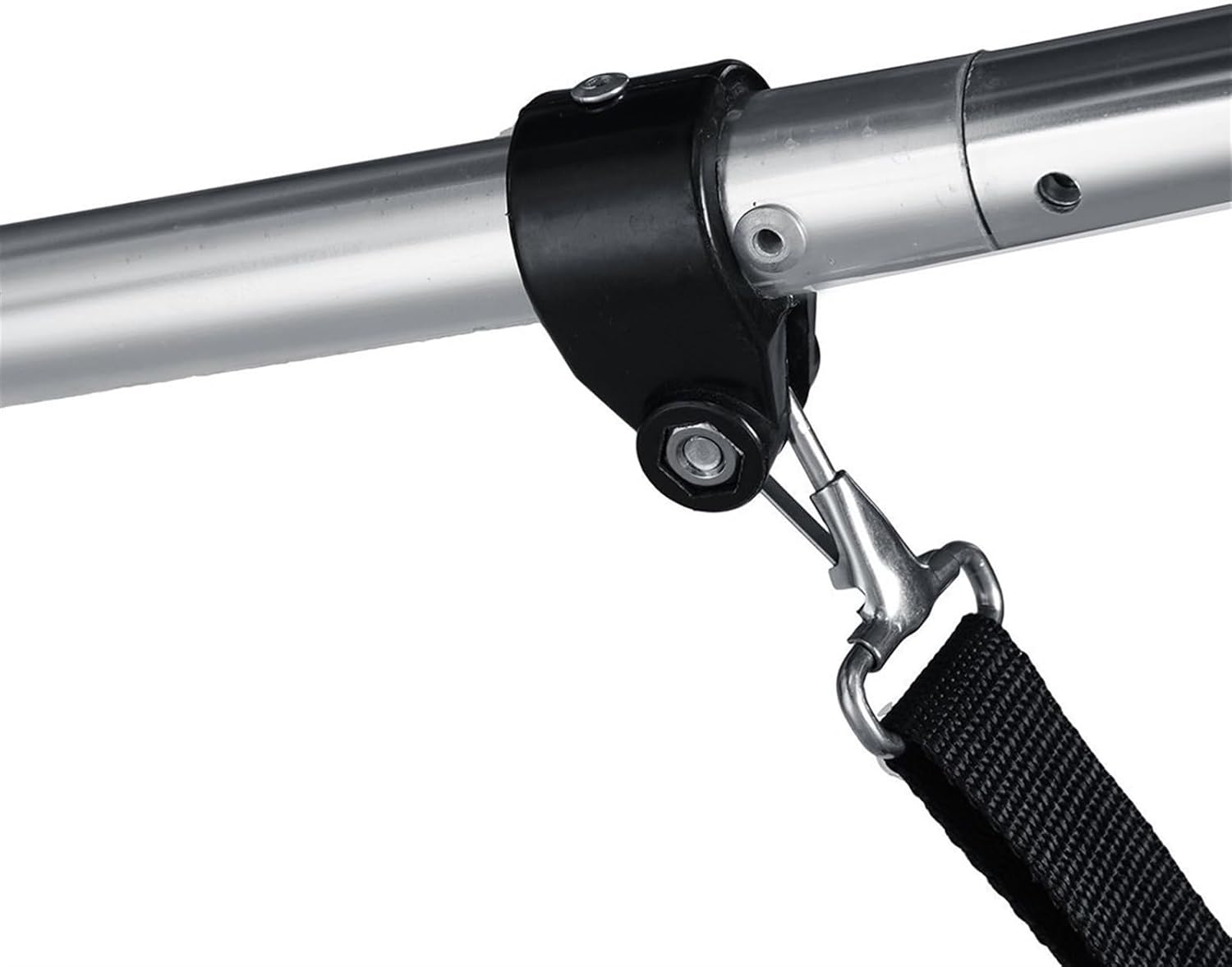 Wingxaoyy Marine Accessories 4 Bow Biminii Top Replacement Canvas Cover Boot Cover with Frame 600D Waterproof Boat Cover for V-Hull\/Jon\/Center Console Boat(Black 91-103W) - Image 3