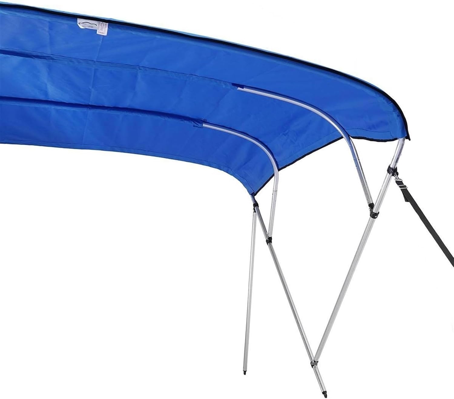 Wingxaoyy Marine Accessories 4 Bow Biminii Top Replacement Canvas Cover Boot Cover with Frame 600D Waterproof Boat Cover for V-Hull\/Jon\/Center Console Boat(Black 91-103W) - Image 5