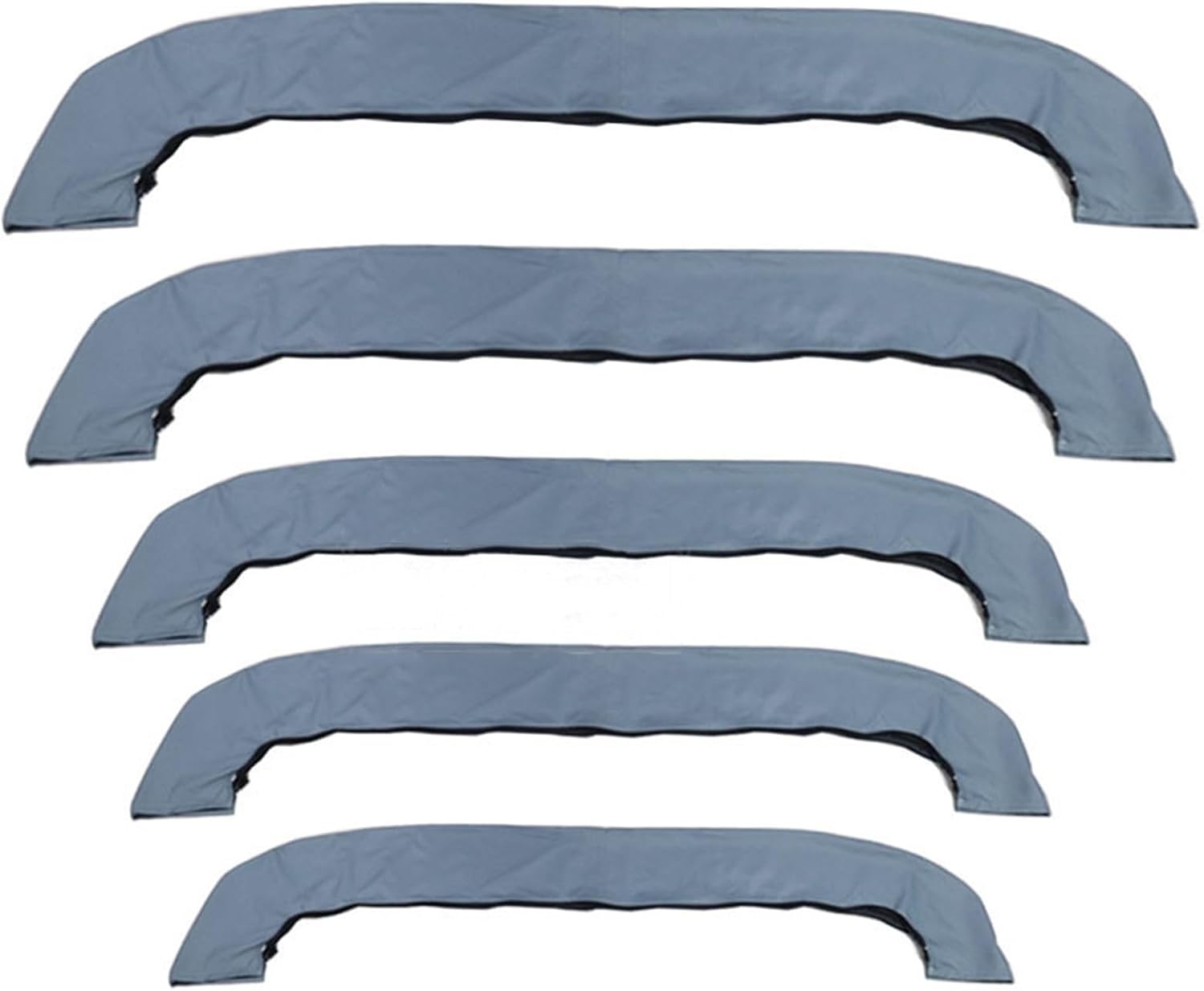 Wingxaoyy Marine Accessories 600D 3 Bow Bimini Top Boot Cover No Frame Waterproof Yacht Boat Cover with Zipper Anti UV Dustproof Cover Marine Accessories(91-103w) - Image 5