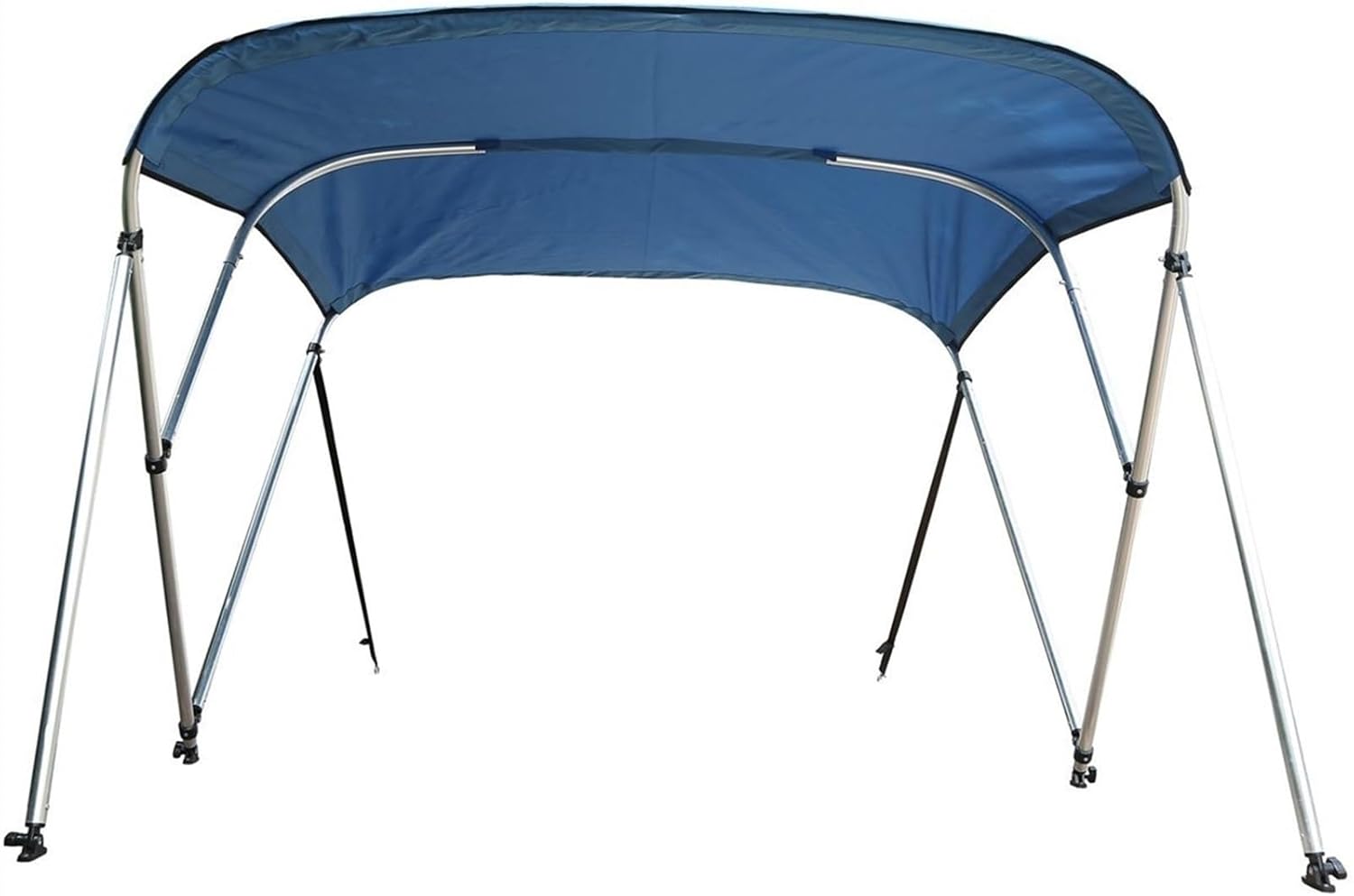 Wingxaoyy Marine Accessories 600D 3 Bow Biminii Top Replacement Canvas Cover Boot Cover with Frame Waterproof Anti UV Sun Shade Heavy Duty Boat Cover(Blue 85-90W) - Image 6