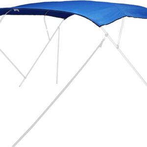 Wingxaoyy Marine Accessories 600D Boat Cover 4 Bow Biminii Top Replacement Canvas with Boot Frame Marine Cover Anti UV for V-Hull Jon Center Console Boat(Width 91-103 inch)