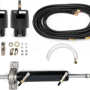 Winibo Boat Inboard Hydraulic Steering System with 2 Pump Fishing Vessel Speedboat Marine Accessories