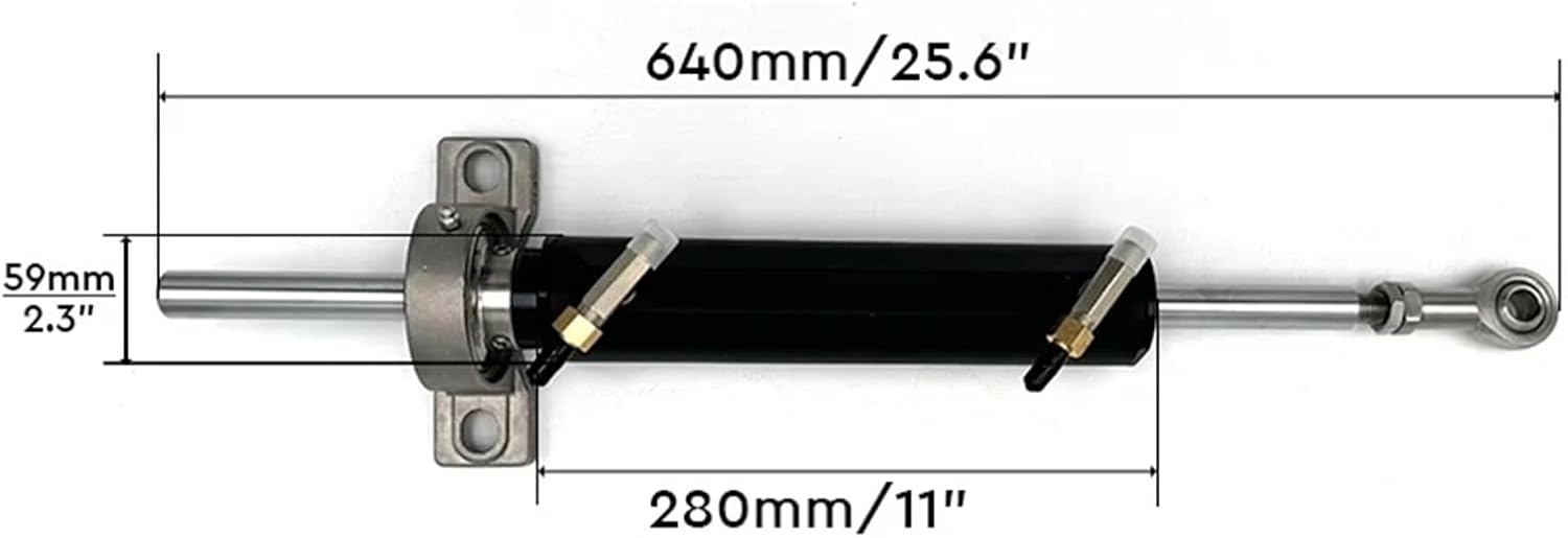 Winibo Boat Inboard Hydraulic Steering System with 2 Pump Fishing Vessel Speedboat Marine Accessories - Image 2