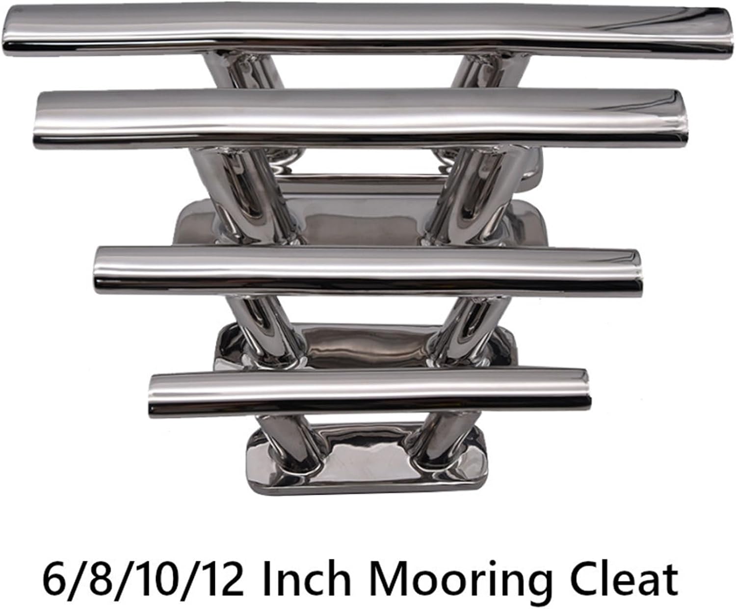 Xauyangha 1pcs Boat Accessories Dock Cleat 316 Stainless Steel Boat Mooring Dock Deck Rope Cleat 6\/8\/10\/12 Inch for Marine Yacht Bollard - Image 2
